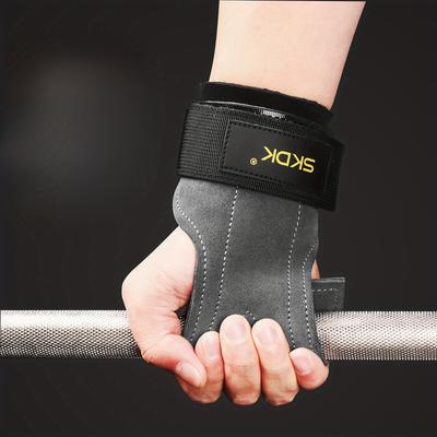 1 пара защиты ладоней из воловьей кожи, износостойкая нескользящая защита запястья, повязка на запястье для защиты ладоней для фитнеса, тяжелой атлетики, жестких подтягиваний и подтягиваний