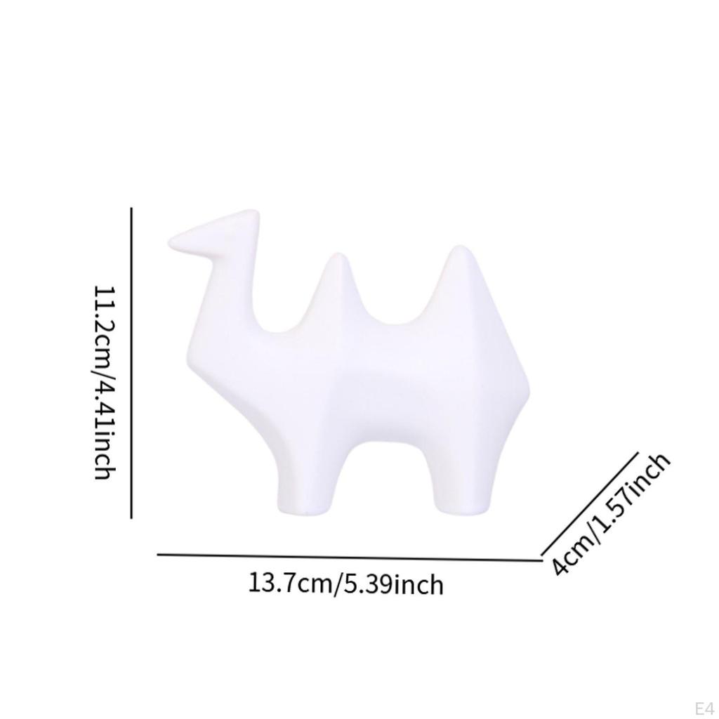 Статуэтка верблюда, статуя животного, художественные поделки, маленькая портативная модная скульптура-украшение для рабочего стола