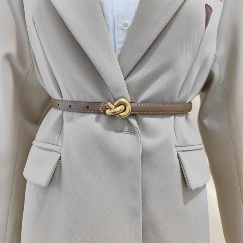 Кожаный ремень ручной работы на талию для женщин с застежкой из сплава для модной повседневной носки