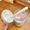 Бутылки для воды 850 мл Чашка с трубочкой Сок Молоко Пластиковая чашка с крышкой и трубочкой Чашки для бабл-чая Кофе Посуда большой емкости