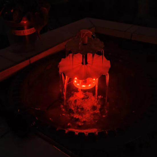 Solar Fountain Pump Glass Panel Bird Bath Water Pump with Stakes 3 Nozzles Double-Sided Filtration Water Level Detection Water Pump