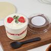 50Pcs Clear Plastic Disposable Salad Cups 150/250ml Disposable Packaging Box  Dessert Tools