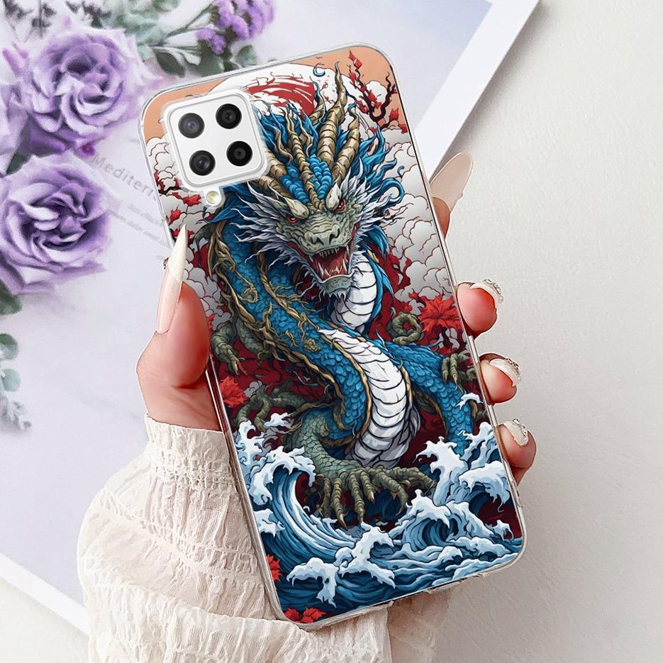 Чехол для Samsung Galaxy A22 4G SM-A225F Крутой Чехол с Рисунком Дракона Мягкий Тонкий Чехол для Телефона Для Samsung A22 A 22 Galaxy A42 5G Fundas