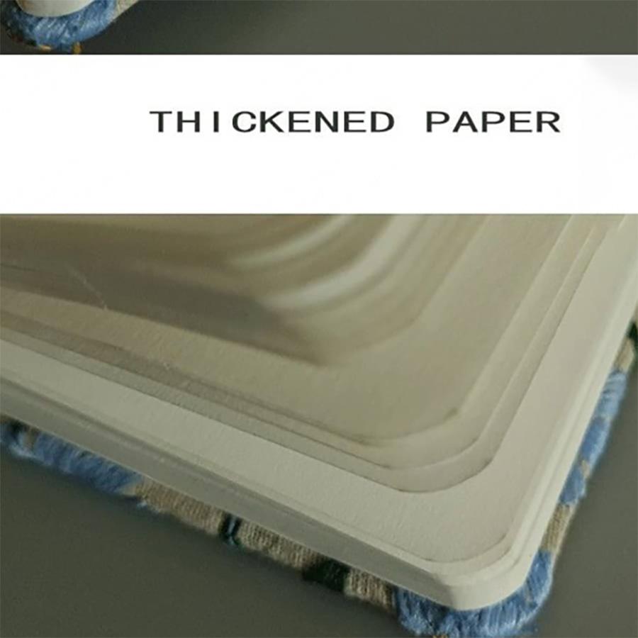 A5 A6 Тканевый блокнот для вышивки, тканевый блокнот, чистый, 96 листов/192 страницы, канцелярские принадлежности для студентов, офисные принадлежности