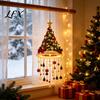 Decorative Holiday Lights Lighted Christmas Ceiling Hanging Decor, Pre-Lit Tree Bell Pendant with Winter Seasonal Landscaping Warm LED, Porch Doorway