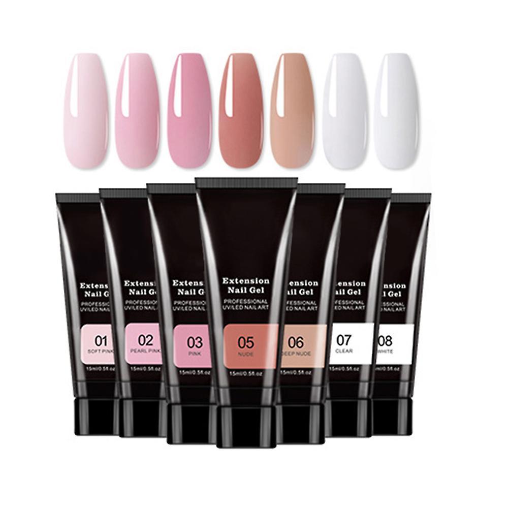 Nail Gel Set Gel Builder Nail Set with Extension Gel Nail Extension Forms Nail Lamp Nail File for Nail Manicure Beginner Starter Set