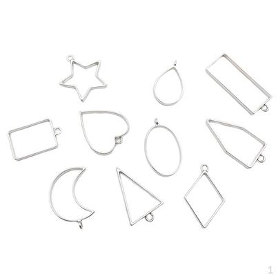 10 шт. Смешанные кулоны Винтажной формы с полым краем для DIY