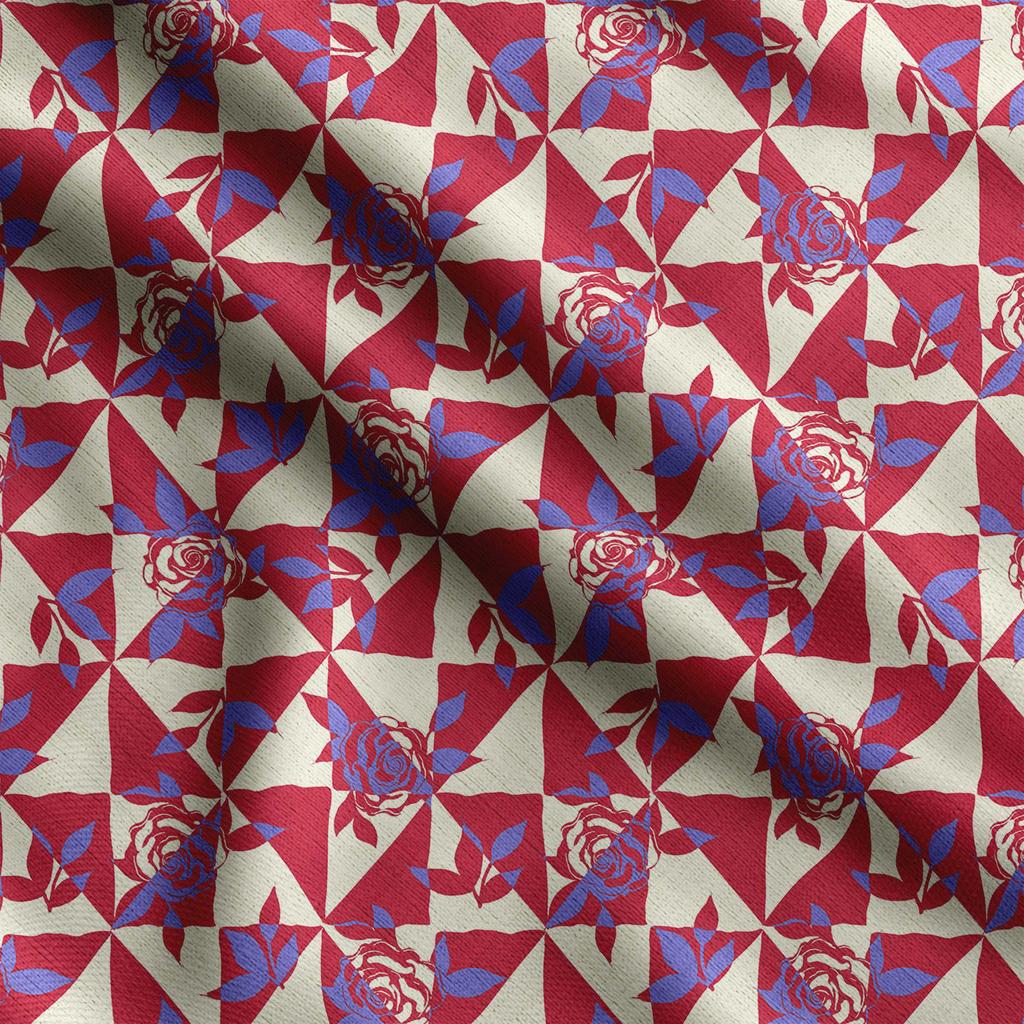 Soimoi Цветочный принт, хлопковый батист, ткань для квилтинга, продаваемая во дворе, хлопчатобумажная ткань средней плотности шириной 42 дюйма,