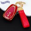 AABHK1 2/3 Buttons Remote Smart Key Case for Chevrolet Spark Camaro Volt Bolt Trax Malibu Cruze TPU Car Key Shell Keychain Auto Cover