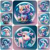 5D AB Diamond Painting Unicorn Tiger Dog Glass Ball Animal Picture Cross Embroidery Mosaic Kit Hobbies Diy Decoration