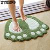 New Non-Slip Bathroom Mats Thick Bath Room Mat Foot Print Carpets Toilet Floor Protection Rugs Anti-Skid Bath Pad 40*60 Door Mat