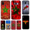 Черный чехол из ТПУ для Samsung Galaxy A3 A5 A7 2016 2017 2018 чехол с марокканским флагом Марокко