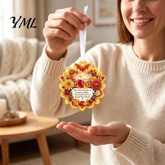 Holiday Party Decor Heartfelt Keepsake Ornament, Acrylic Hanging Decoration for Loved Garden Festive Ornaments Ones, Christmas Tree Pendant
