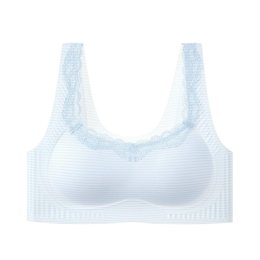 Thin cool underwear, women's small breasts gather and fit nude, anti-sagging, sub-breasts, seamless, breathable bra, bra.