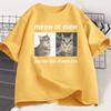 Meow or Mew You Can Only Choose One Meme TShirt Funny Silly Cat Humor T Shirt Unisex WOMEN Harajuku Casual Cotton Short Sleeve Tee