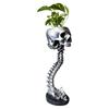 Gothic Skull Head Planter Resin Spine Stand Set Halloween Succulent Pot Home Art Decoration