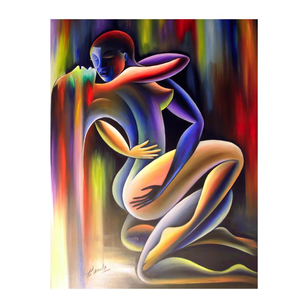 Обнаженная женщина Холст Живопись Сексуальная девушка Тело Настенные художественные принты Чувственная леди Произведение искусства Спальня Украшение дома Коллекция фресок