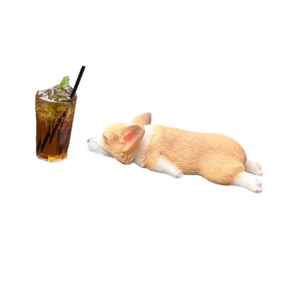 Украшение для автомобиля в виде корги, милый мини-спящий декор для автомобиля в виде корги, украшение для центральной консоли, подарок для любителей домашних животных в машине