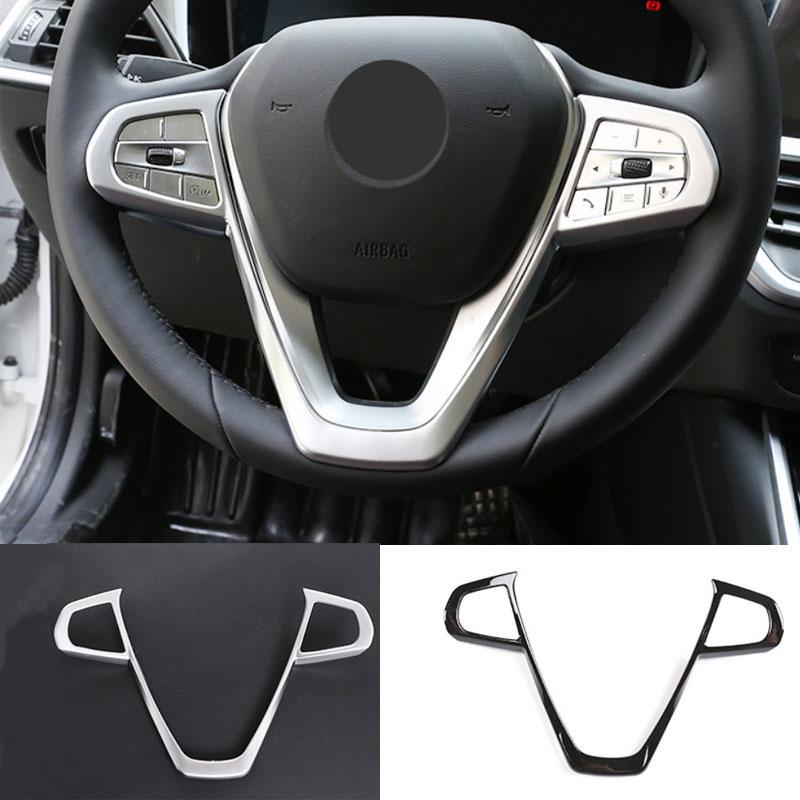 Car Steering Wheel Covers Stickers for For BMW 3 5 Series G20 G30 X3 X5 X7 G01 G05 G07 GT6 G32 7 Series G11