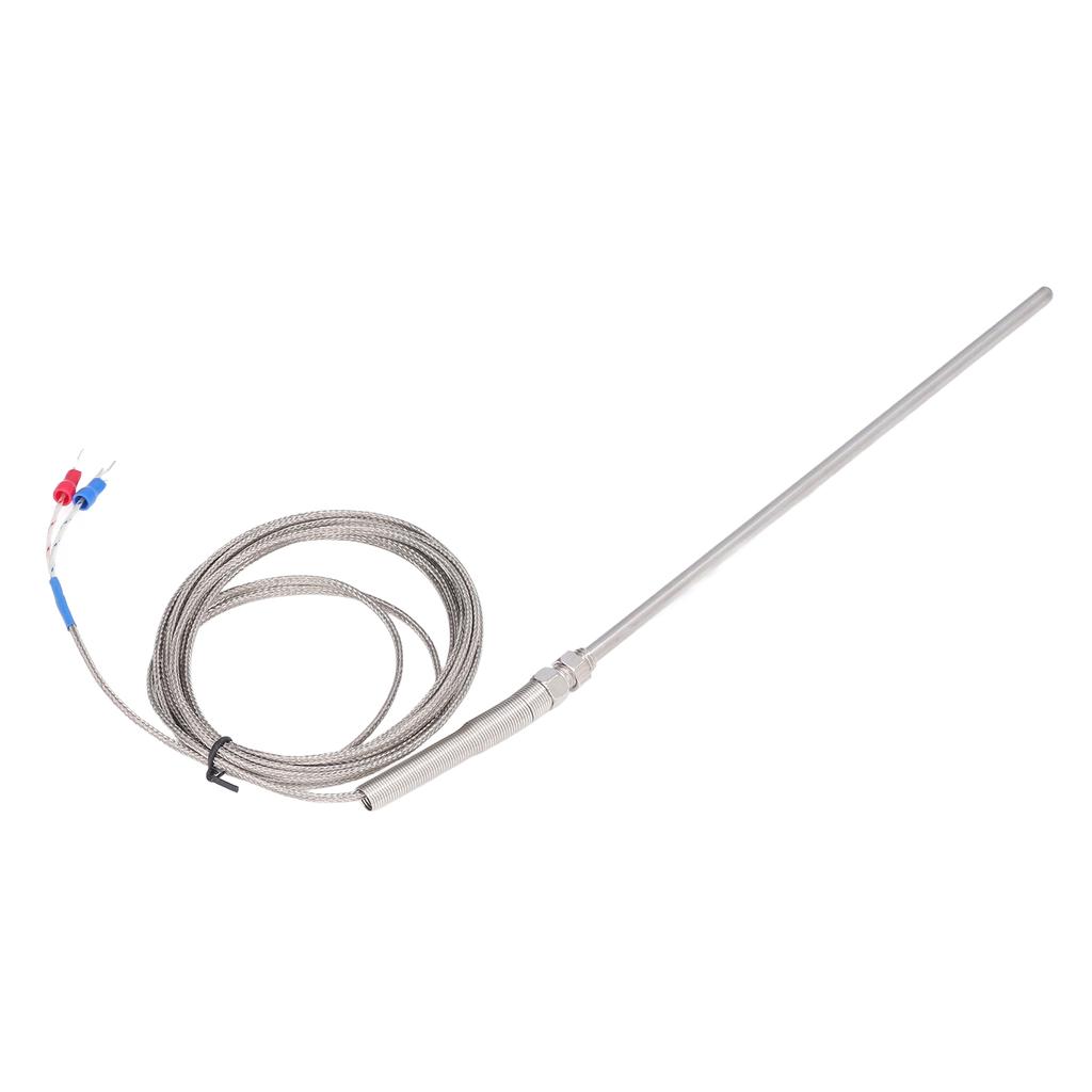 K Type Thermocouple Stainless Steel Thermocouples Probe for Temperature Measurement 200mm 3 Meters