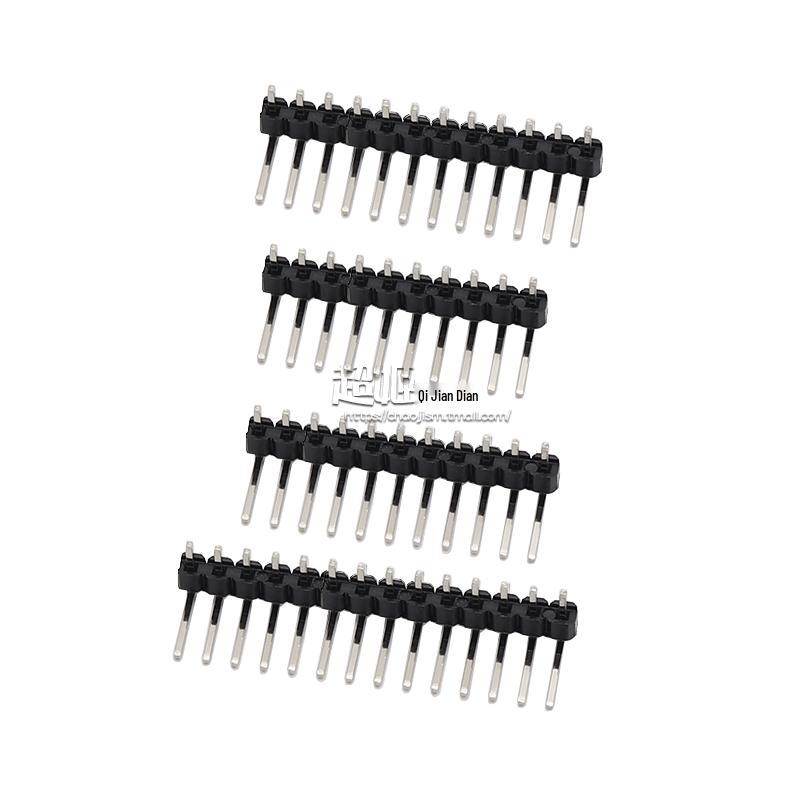 90° Dual Row Pin Header, 2.54MM Pitch, 1x2 to 1x40 Pins