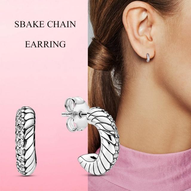 925 Серебряные серьги-гвоздики Женские модные серьги-гвоздики Ювелирные изделия