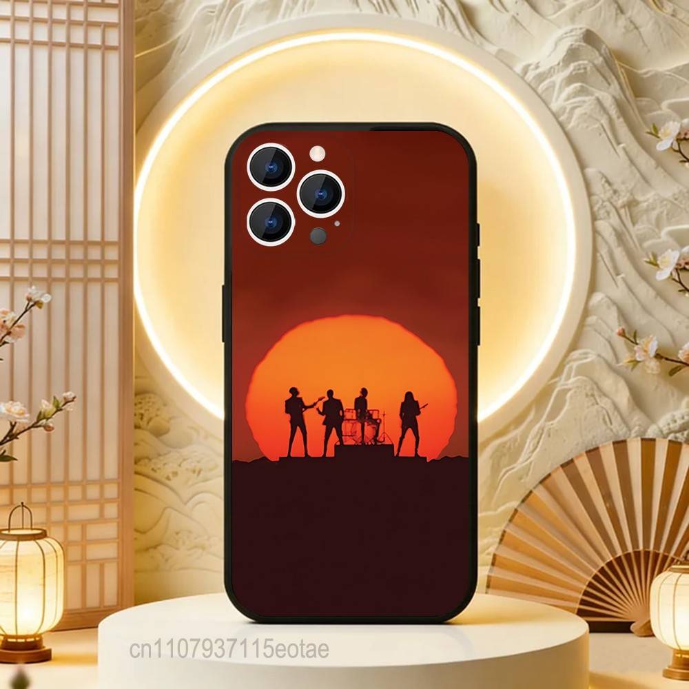 Daft P-Punk Band Phone Case Silicone Soft For IPhone 16,17,15,11,13,12,14,Mini,Pro,Max,Plus,Air,E Black