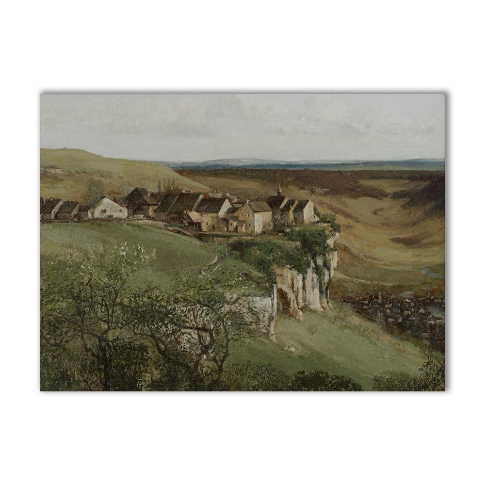 Винтажная галерея, настенный плакат с принтом, декор для комнаты, скандинавский французский деревенский пейзаж, холст, картины для гостиной, украшение для дома