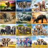 DIY Elephant 5D Diamond Painting Full Round Drill Animal Diamond Embroidery Cross Stitch Kits Art Home Decor Christmas Gift