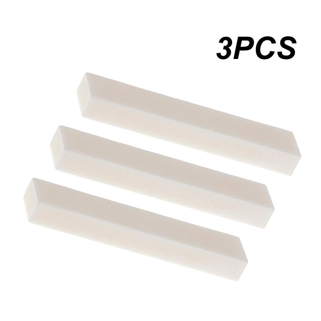 3 шт. гитарные пустые костяные гайки для электрической бас-гитары, мандолины, банджо, укулеле 52x6x10 мм, портативные