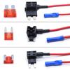3X 12V Car Blade Fuse Holder Add A Circuit TAP Adapter Micro Mini Standard ATM APM Auto Fuses 10 AMP Car Truck Van SUV Fuse Wire