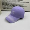 Cute puppy embroidered baseball cap women's new enlarged and deepened wide brim showing face small fashion cap