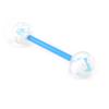 [I9139] - Flexible Tongue Piercing 'Coloring' Blue