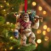 1/5Pcs Acrylic Sasquatch Christmas Tree Hanging Hanging Decoration Home Office 2D Flat Savage Wild