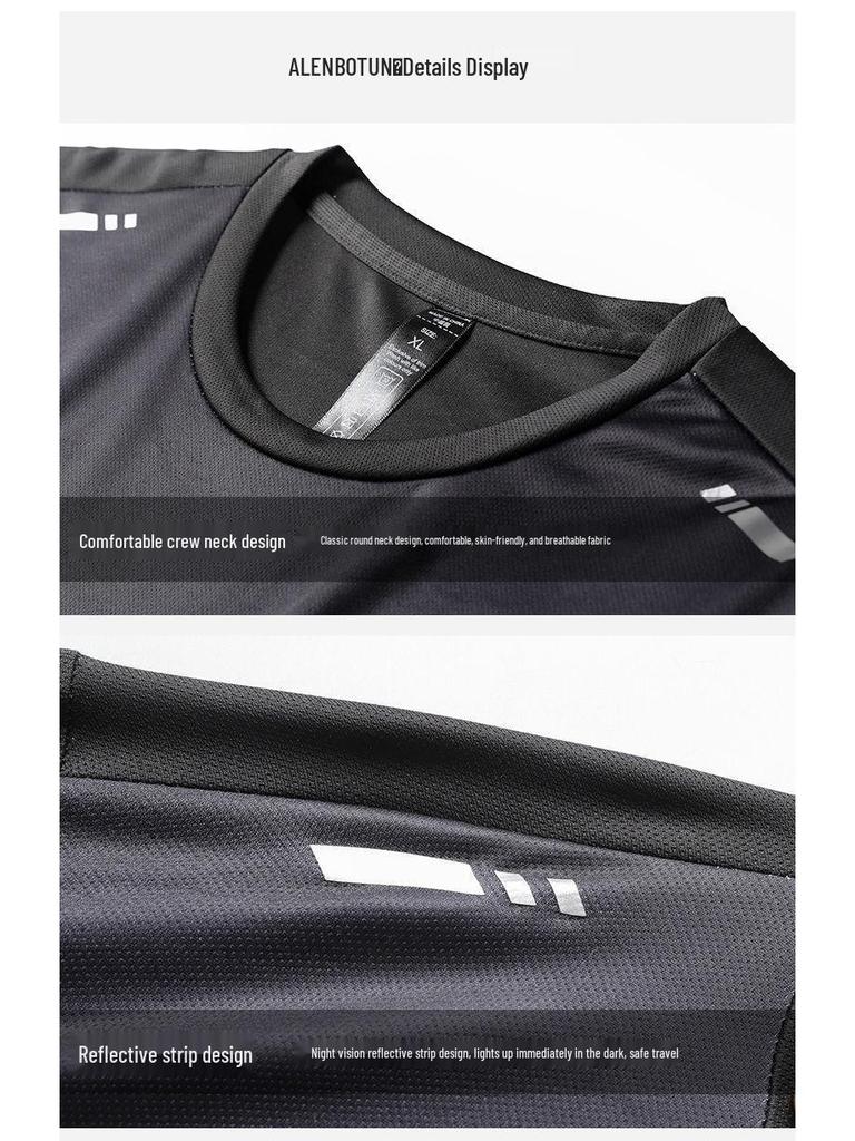 Женская быстросохнущая футболка для фитнеса из ледяного шелка на лето - Топ с коротким рукавом для баскетбола и бега.