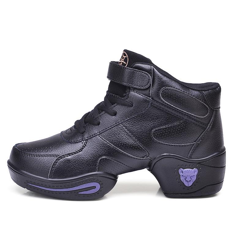 Новые стильные женские танцевальные туфли женские современные мягкие подошвы джазовые кроссовки кожаные дышащие легкие женские танцевальные фитнес спортивные