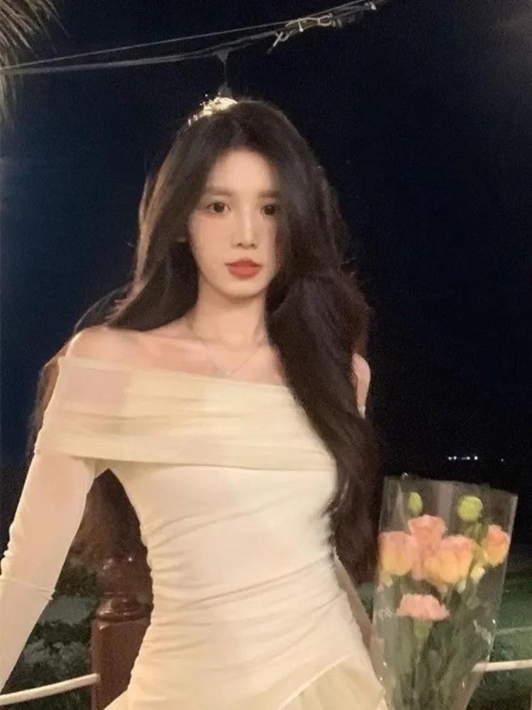 Лето 2024, комплект из двух юбок, женский укороченный топ Y2k, футболка + юбка-торт, японский кавайный модный костюм, шикарная верхняя одежда в корейском стиле