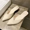 Слайды наружные заостренные носки женские тапочки и сандалии женские туфли на низком каблуке туфли-лодочки корейский стиль eva новинки распродажа цена
