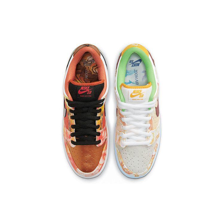 Jason Deng x Nike Dunk Low Pro SB Street Hawker Унисекс Кроссовки Разноцветные Медные Светло-серебристые CV1628-800