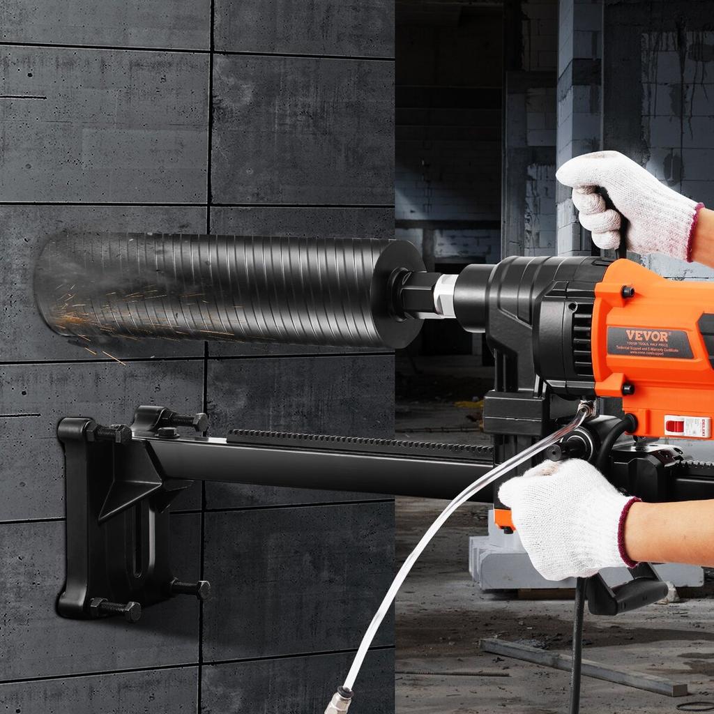 Core Drill Machine 0.8-9.8in Dia 3200W Diamond Core Drill Rig with Stand