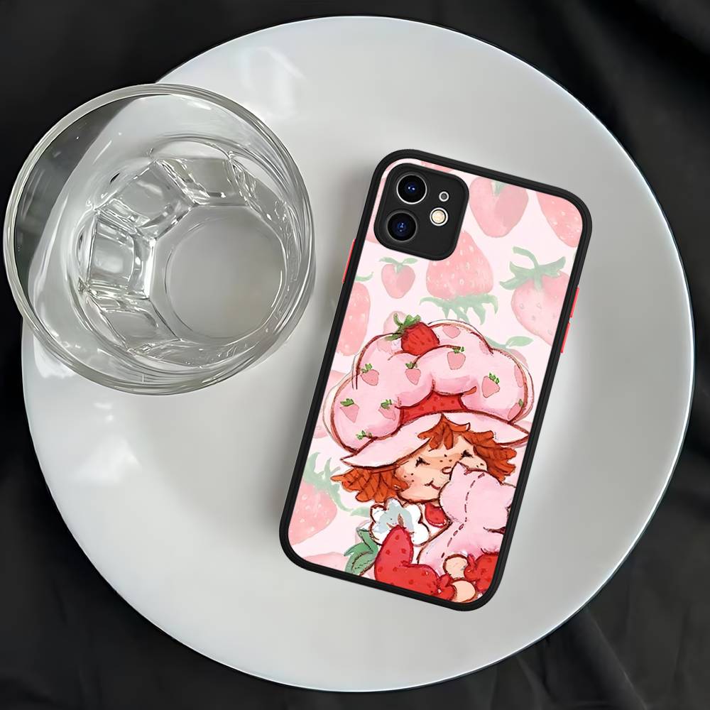 S-Клубничный S-Клубничный Торт Чехол Для Телефона Для iPhone 16 15 14 13 12 11 Pro Max 7 8 6 6s Plus Матовый Чехол