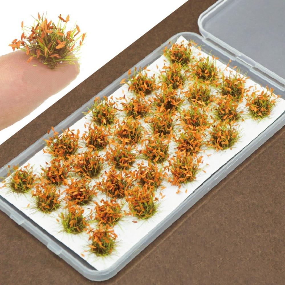 Остролистые Травяные Пучки Модель Искусственная Трава Моделирование Миниатюрные Травяные Кусты Смола Железнодорожный Поезд Маленькая Модель Травы