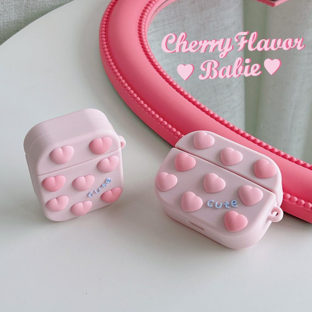 3D чехлы для наушников для AirPods, милый розовый защитный чехол с любовью для наушников, чехол для Apple Airpods 1/2/3/Pro