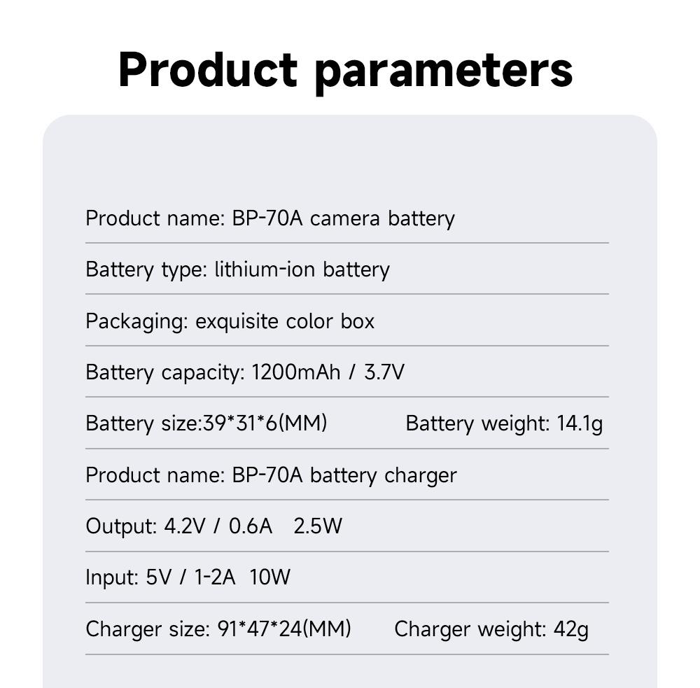 BP-70A EA-BP70A IA-BP70A BP70A IABP70A Аккумулятор для SAMSUNG AQ100, DV150F, ES65, ES67, ES70, ES71, ES73, ES74, ES75, ES80, MV800 ES90, комплект для зарядки