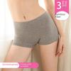 2022 Women's High-Waist Summer Boxer Briefs (3-Pack) - Abdomen-Lifting, Solid Color, Safety Underwear