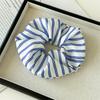 New Korean Striped Headband Trendy Simple Elastic Hair Band Blue Color Style Hair Loop For Women Hair Accessories Girls Ponytail Tie