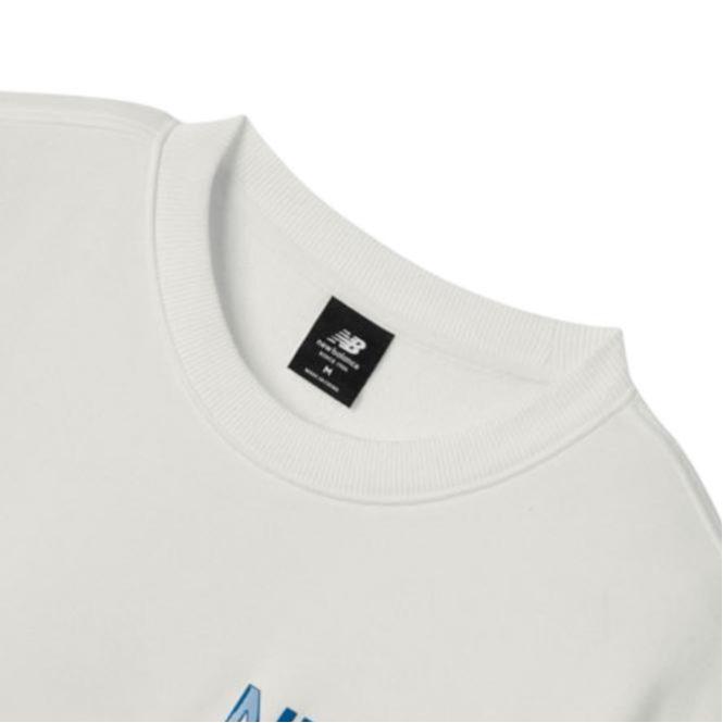 New Balance Толстовка мужская белая AMT11314-WT