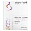 Nanofood, Teen Daily Formula, Liposomal Delivery, Essential Vitamins + Omega-3, Berry, 30 Pouches, 15 Ml (0.5 Fl Oz) Each
