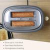 Nordic Grille Pain 2 Fentes, Tranches Larges, 6 Niveaux de Dorage, Décongélation Briebe TA1166GRY 870W Gris