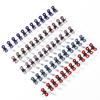 12PCS Girls Small Crystal Flowers Metal Hair Claws Children Mini Rhinestone Hair Clamp Kids Hair Oranment Clips Baby Hairpins